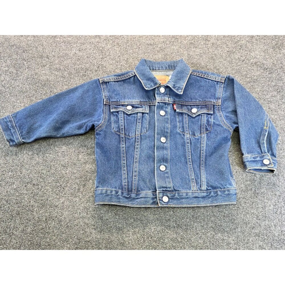 Levi's Kids Trucker Jean Jacket 3T Medium Wash Denim Casual Layers Streetwear